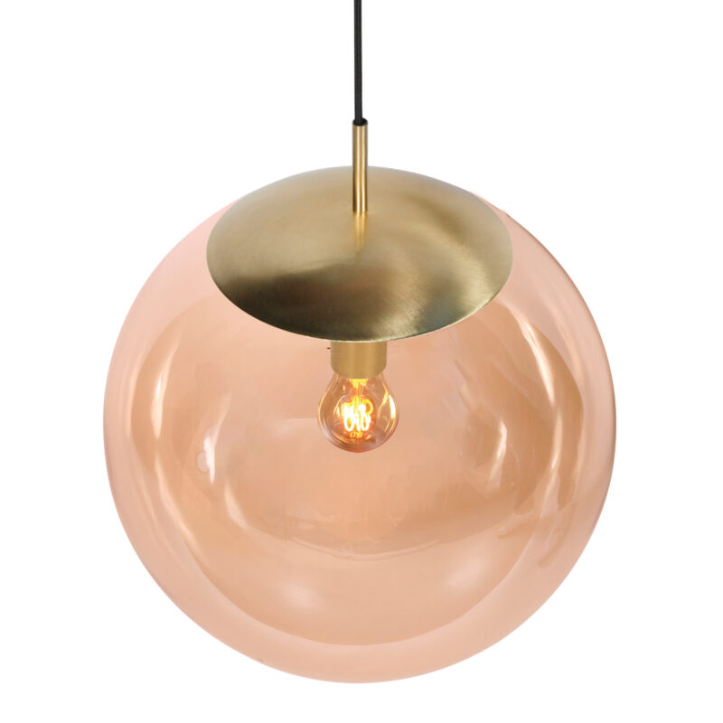 Lámpara de bola XL de vidrio ámbar Steinhauer Bollique - Imagen 4