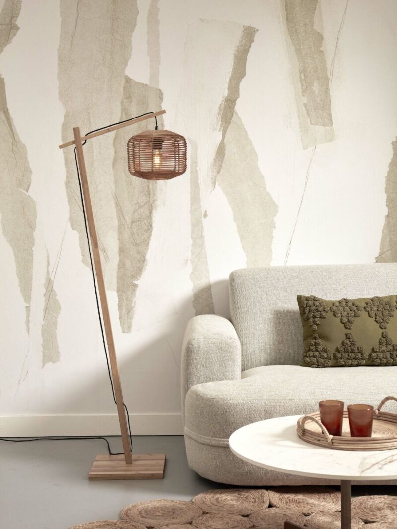 Lámpara estilo boho en bambú y ratán natural Tanami - GOOD&MOJO - Imagen 2