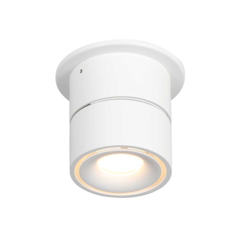 Foco blanco moderno redondo Mexlite Fez Black - Imagen 7