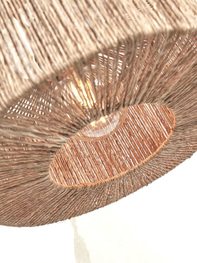 Lámpara de pie en bambú y ratán natural estilo boho Iguazu - GOOD&MOJO - Imagen 4