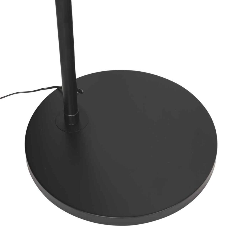 Lámpara de pie moderna de metal negro Steinhauer Ringlux - Imagen 6