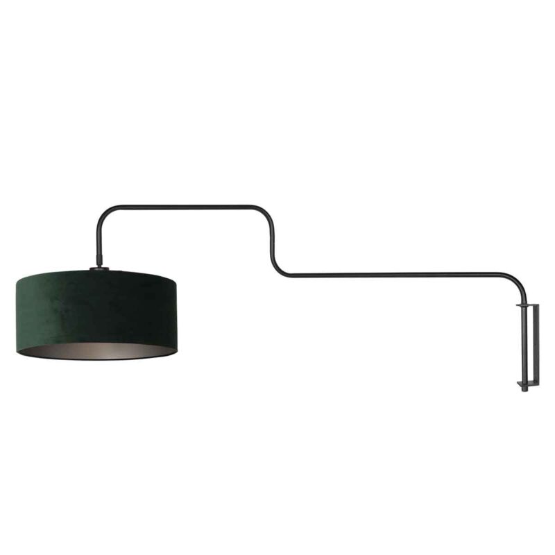 Aplique de pared en terciopelo verde y metal, sofisticación y modernidad Steinhauer Bloeba - Imagen 2