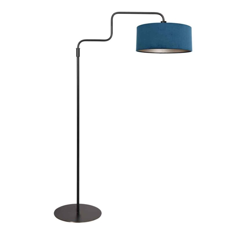 Lámpara de pie en metal azul, perfecta para decoraciones modernas Steinhauer Bloeba