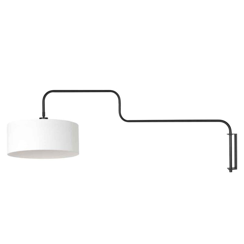 Lámpara de pared combinada en blanco y negro con acabado metálico Steinhauer Bloeba - Imagen 2