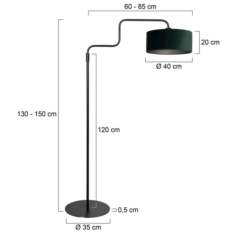 Moderna lámpara de terciopelo verde para un ambiente acogedor Steinhauer Bloeba - Imagen 6