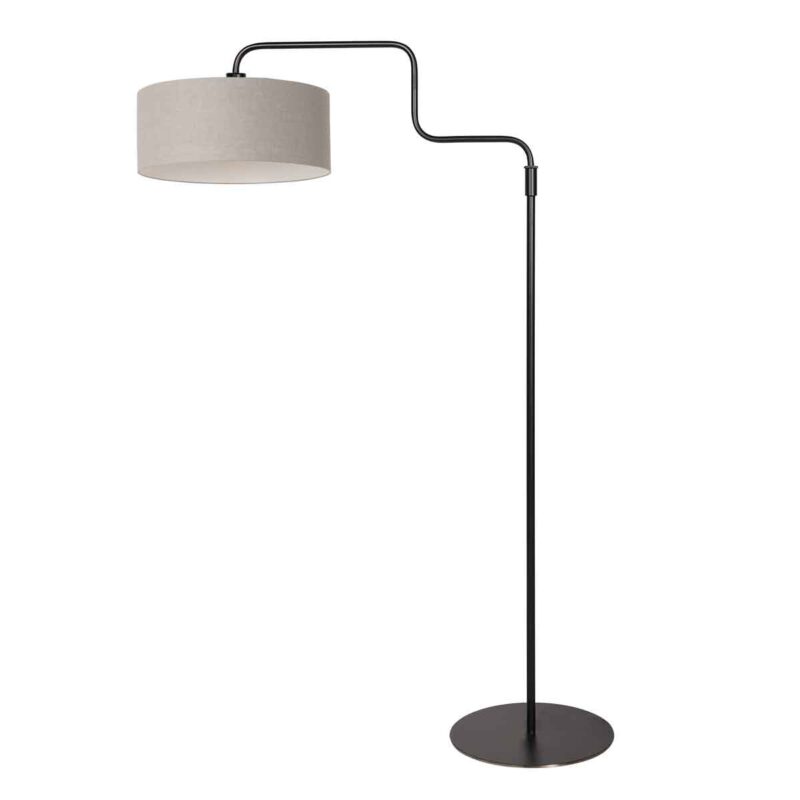 Lámpara de pie de metal en negro y gris con estilo sofisticado Steinhauer Bloeba - Imagen 2