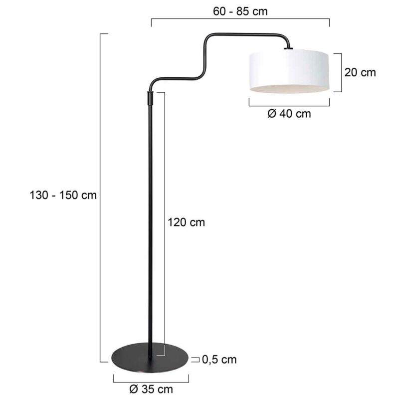 Lámpara de lino blanco para un toque elegante y natural Steinhauer Bloeba - Imagen 6