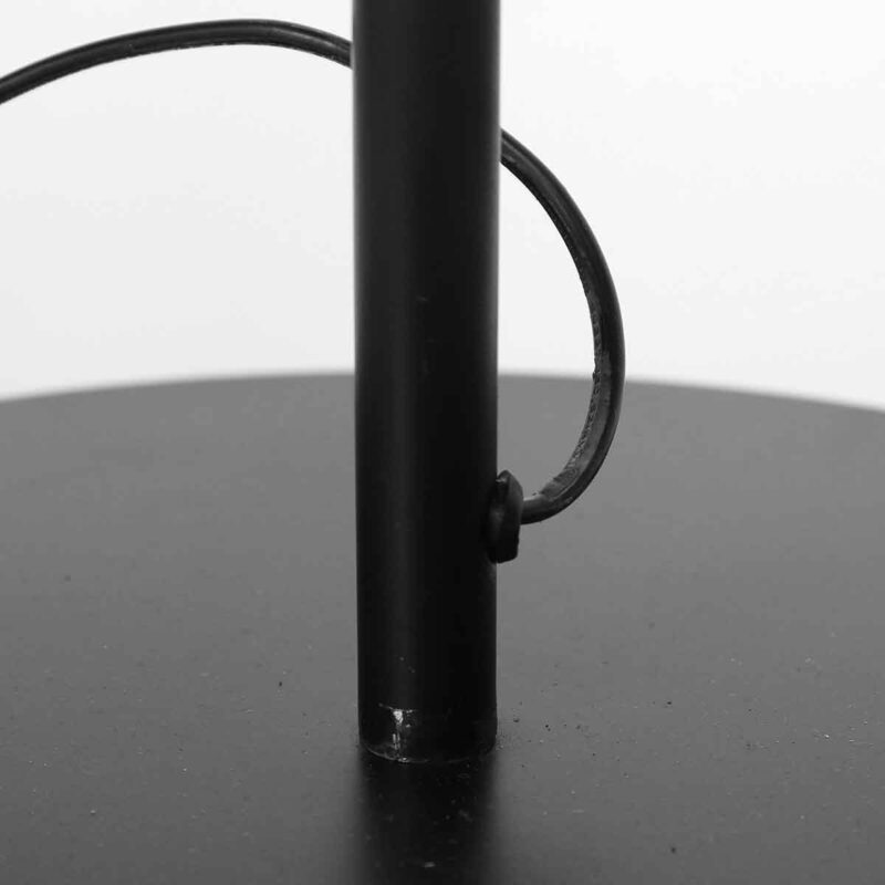 Lámpara de pie negra con altura ajustable y pantalla de tela Steinhauer Bloeba - Imagen 11