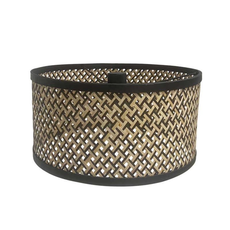 Aplique bohemio en bambú negro y natural, ideal para ambientes acogedores Steinhauer Bloeba - Imagen 5