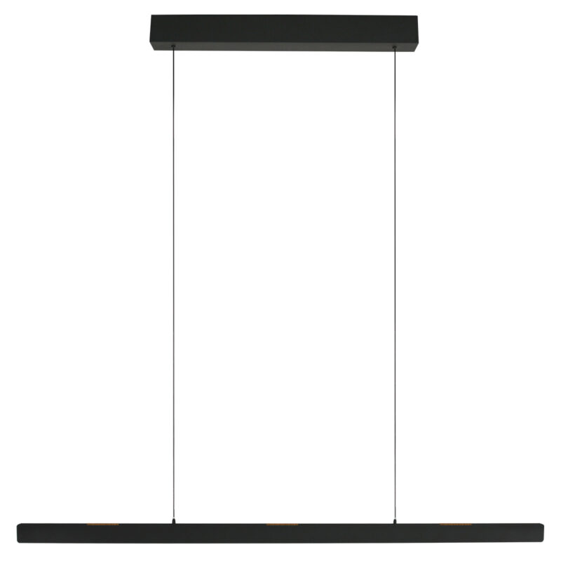 Lámpara colgante de diseño negra ajustable Steinhauer Fluxy - 160cm