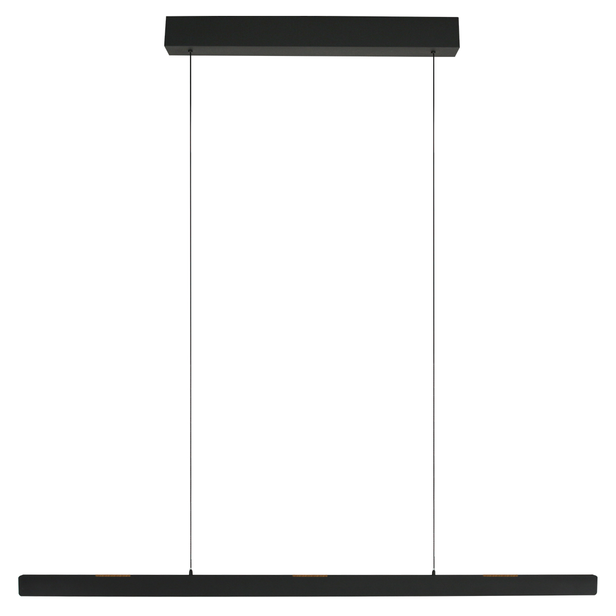 Lámpara colgante de diseño negra ajustable Steinhauer Fluxy - 160cm