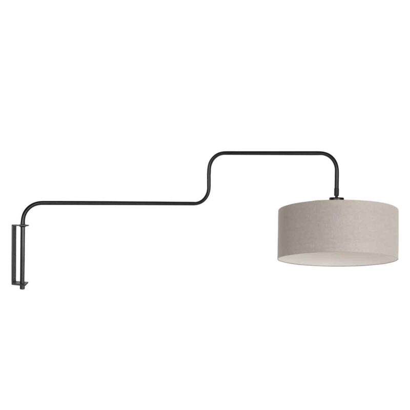 Lámpara de pared de metal gris trendy Steinhauer Bloeba