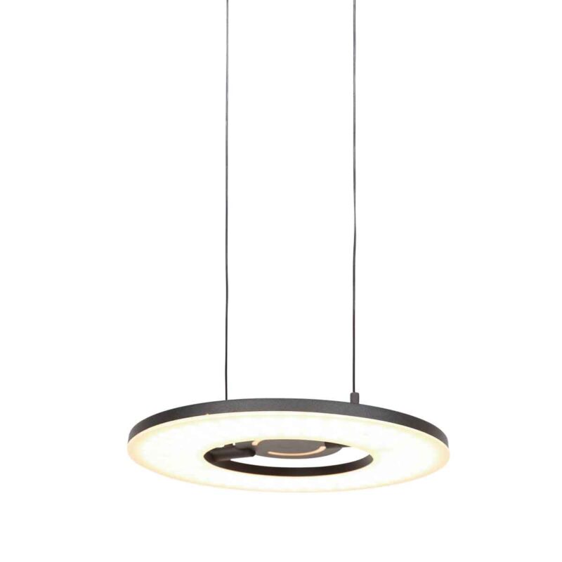 Lámpara colgante moderna de metal negro Steinhauer Soleil