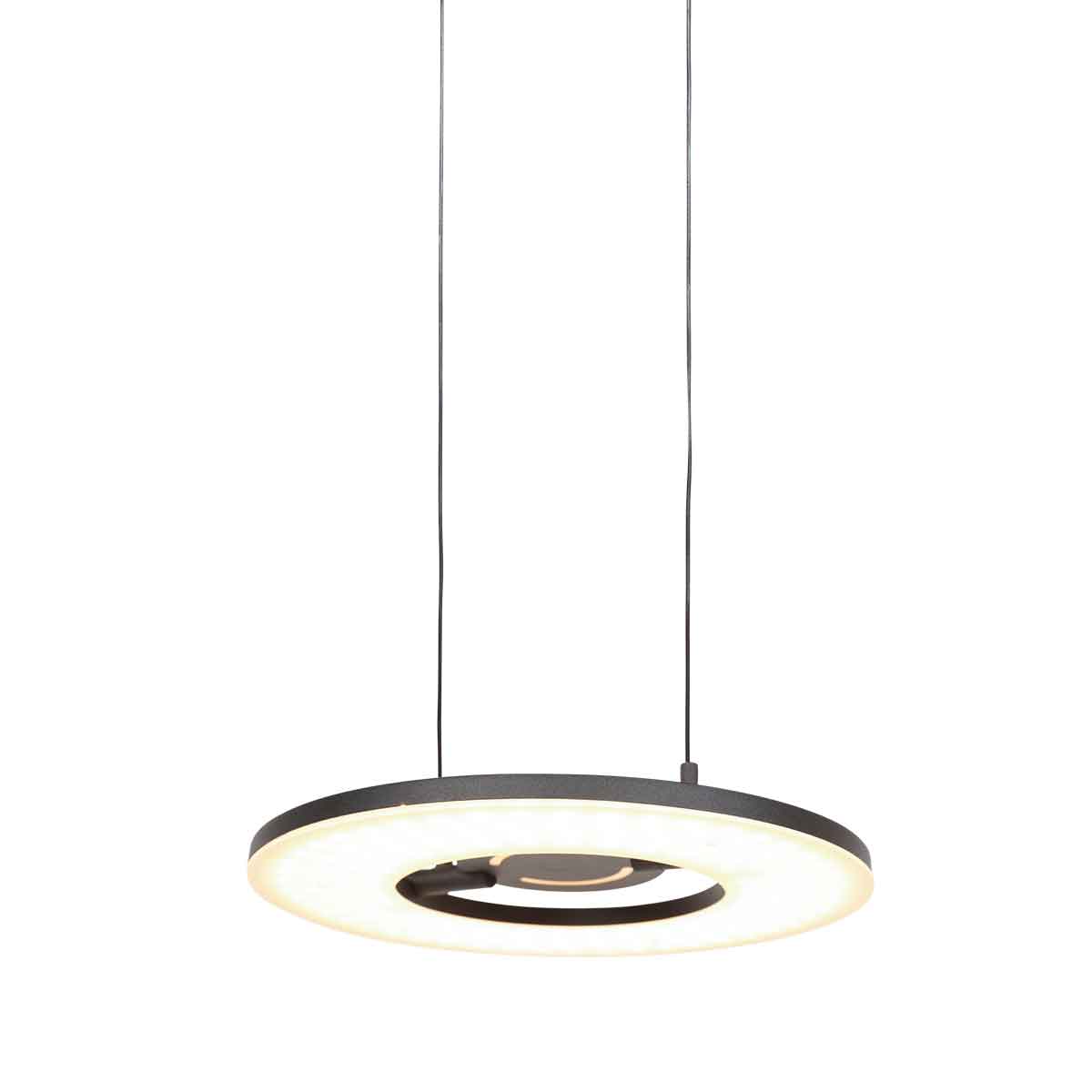 Lámpara colgante moderna de metal negro Steinhauer Soleil