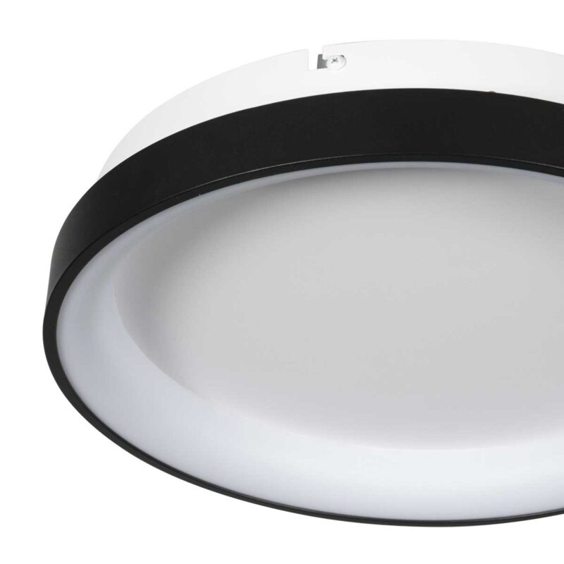 Lámpara de techo con aro negro Mexlite Circolare - Ø 38cm - Imagen 3