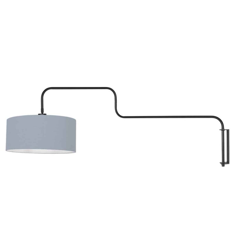 Lámpara de pared de tela azul trendy Steinhauer Bloeba - Imagen 2