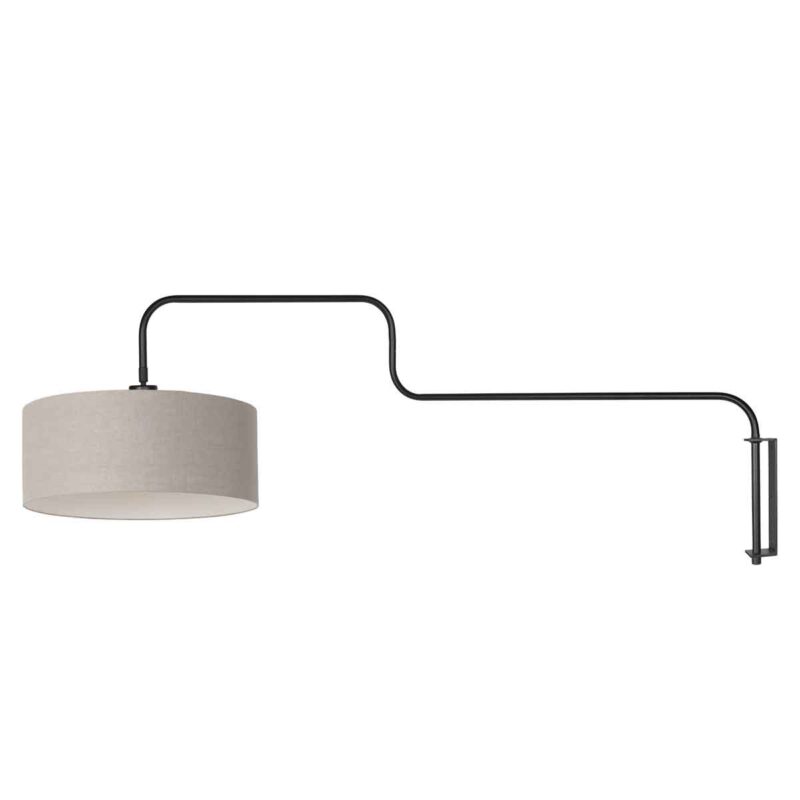 Lámpara de pared de metal gris trendy Steinhauer Bloeba - Imagen 2