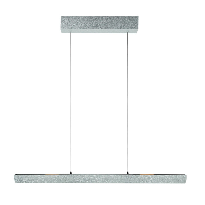 Lámpara colgante de diseño color acero con dimmer Steinhauer Fluxy - 120cm