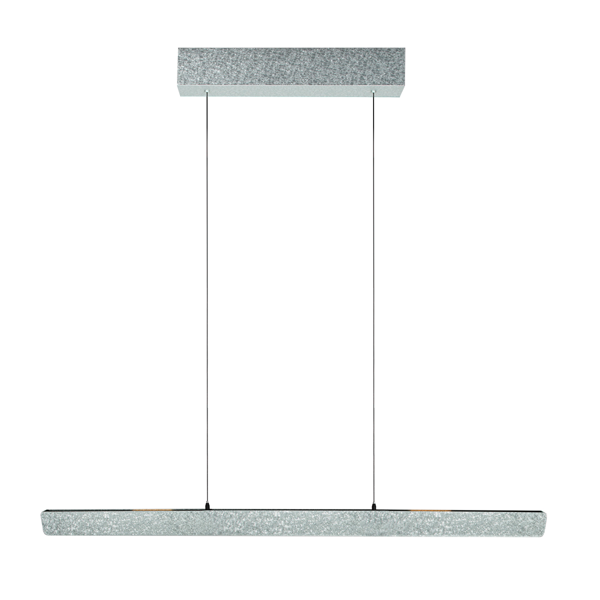 Lámpara colgante de diseño color acero con dimmer Steinhauer Fluxy - 120cm