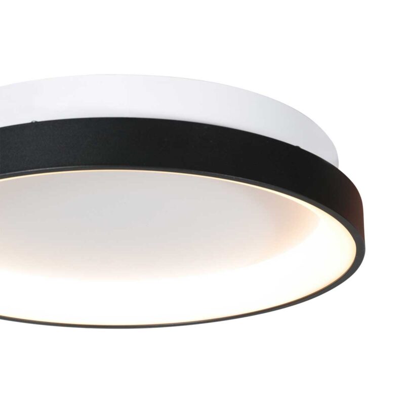 Lámpara de techo con aro negro Mexlite Circolare - Ø 38cm - Imagen 4