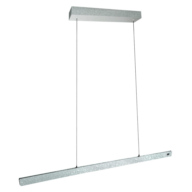 Lámpara colgante de diseño en acero color champán con dimmer Steinhauer Fluxy - 160cm - Imagen 2