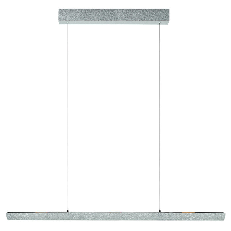 Lámpara colgante de diseño en acero color champán con dimmer Steinhauer Fluxy - 160cm