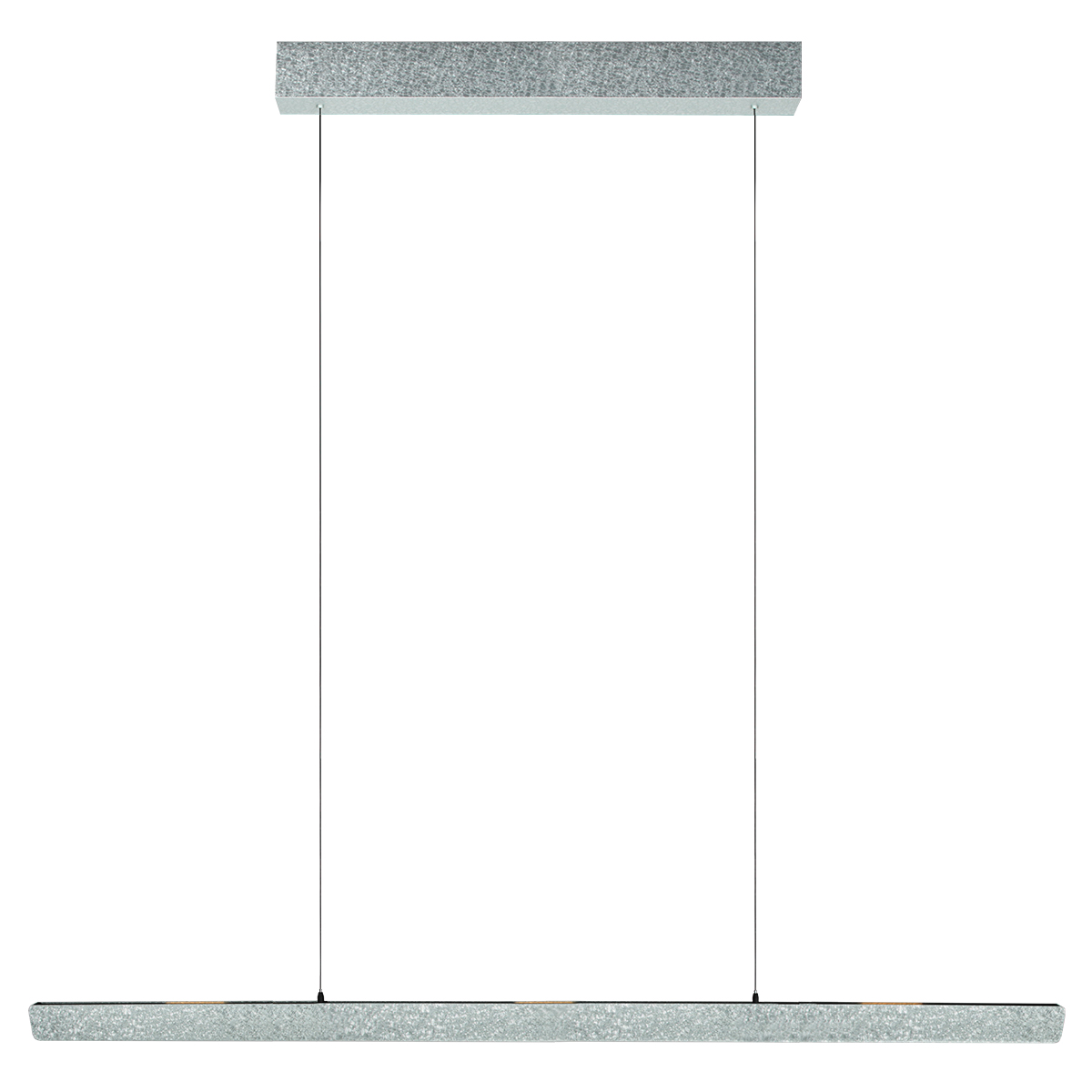 Lámpara colgante de diseño en acero color champán con dimmer Steinhauer Fluxy - 160cm