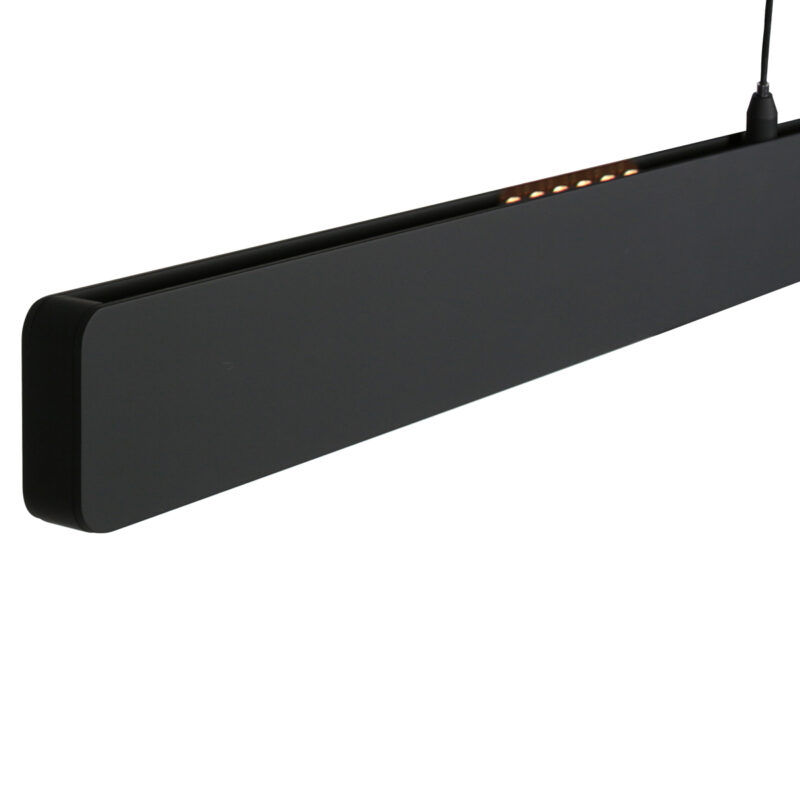 Lámpara colgante de diseño negra ajustable Steinhauer Fluxy - 160cm - Imagen 4