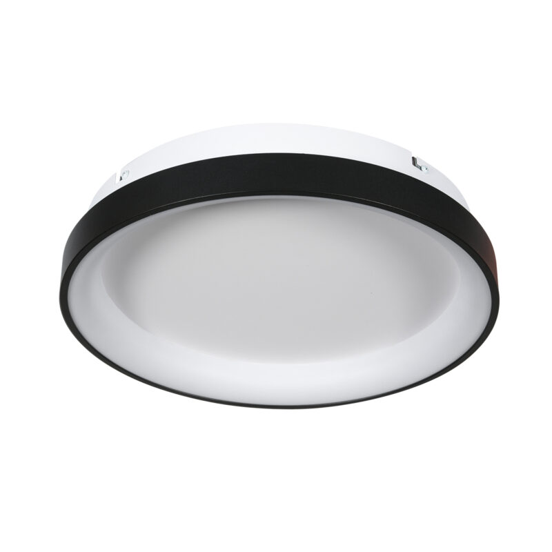 Lámpara de techo con aro negro Mexlite Circolare - Ø 38cm - Imagen 2