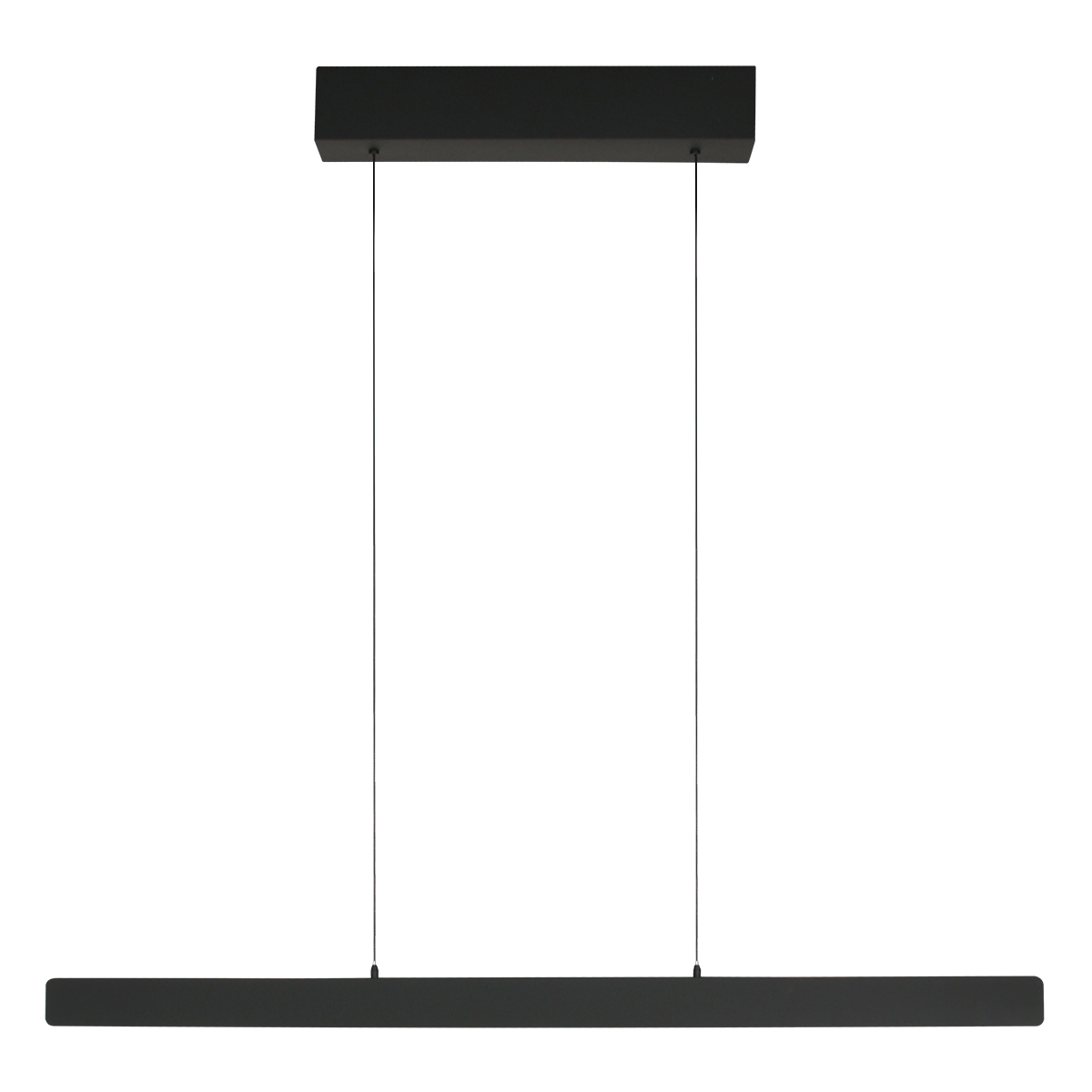 Lámpara de diseño negra para comedor con dimmer Steinhauer Fluxy - 120cm