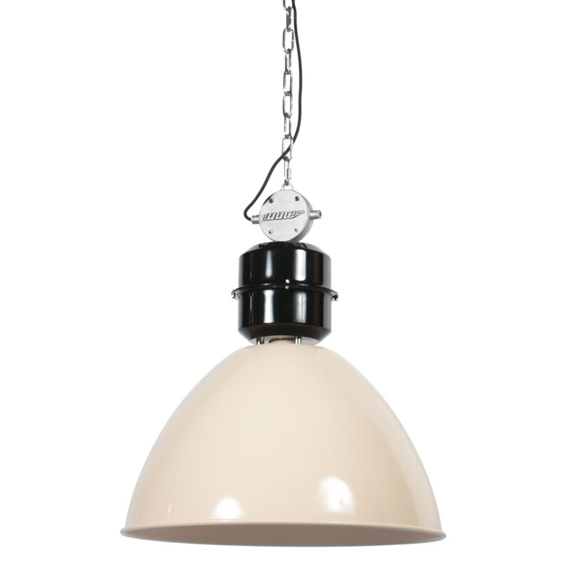 Gran lámpara colgante industrial beige Anne Lighting Frisk - Ø 50 cm