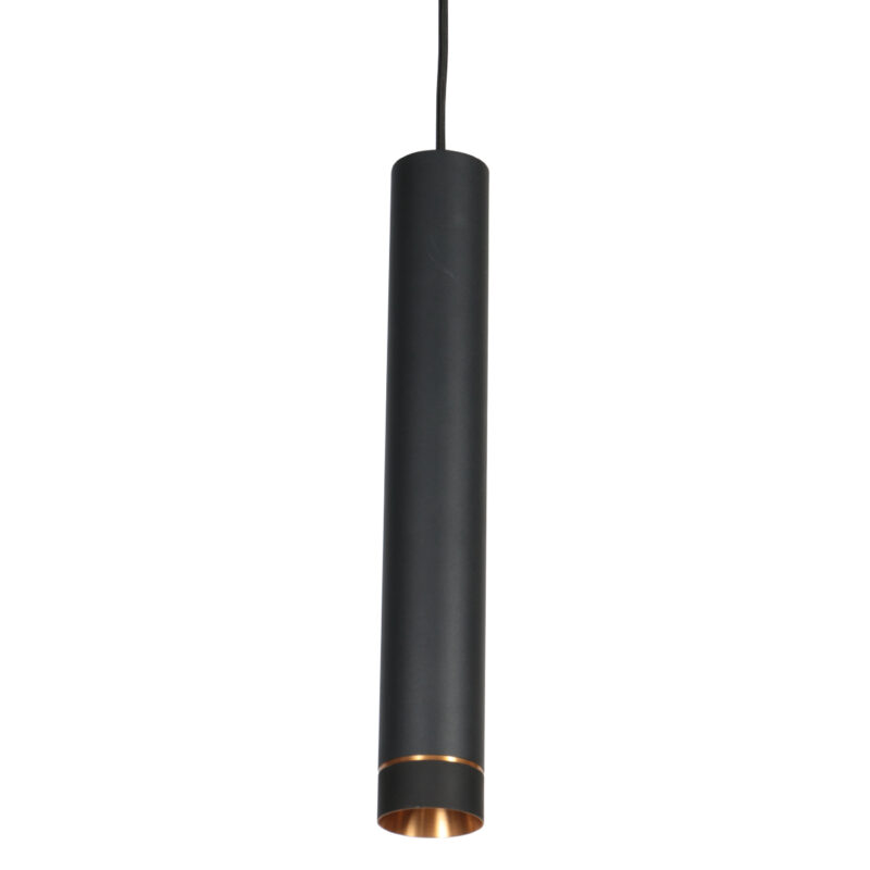 Lámpara de comedor negra con 5 focos cilíndricos Mexlite DownLume - Imagen 3