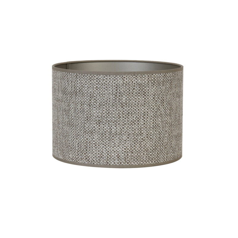 Pantalla clásica de tela gris Saverna Light & Living