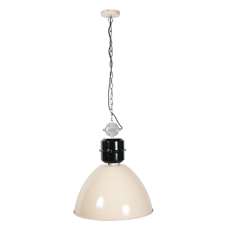 Gran lámpara colgante industrial beige Anne Lighting Frisk - Ø 50 cm - Imagen 9