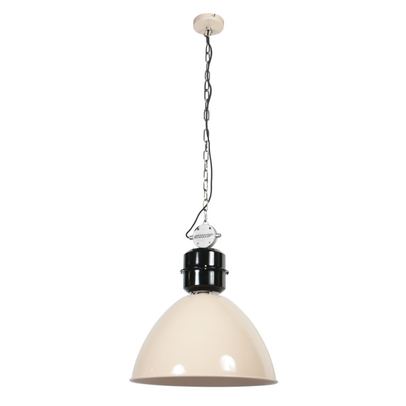 Gran lámpara colgante industrial beige Anne Lighting Frisk - Ø 50 cm - Imagen 2