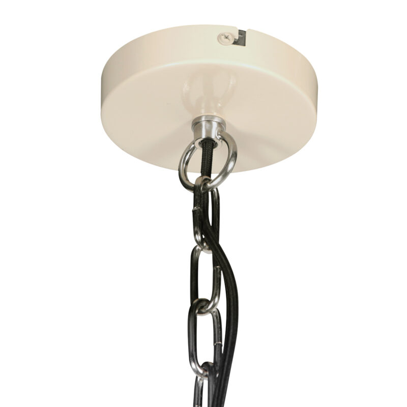 Gran lámpara colgante industrial beige Anne Lighting Frisk - Ø 50 cm - Imagen 13