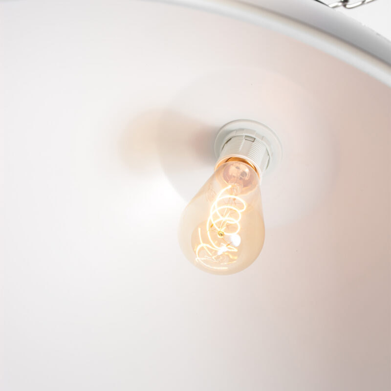 Gran lámpara colgante industrial beige Anne Lighting Frisk - Ø 50 cm - Imagen 12