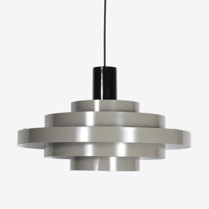 Lámpara colgante gris con estructura de aros abiertos Steinhauer Halo Cirque - Imagen 8