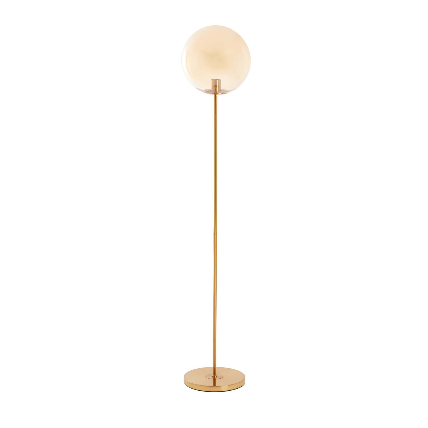 Base de lámpara dorada con vidrio esférico Light & Living Medina - H. 160 cm