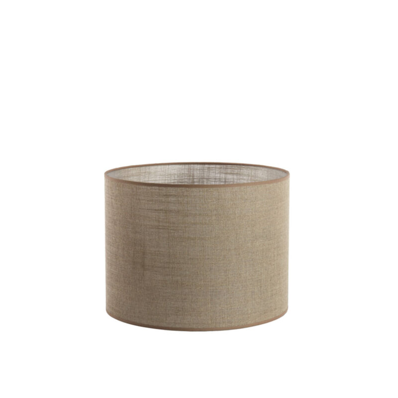 Pantalla de lámpara de tela cilíndrica beige Light & Living Caden - Ø 40 cm