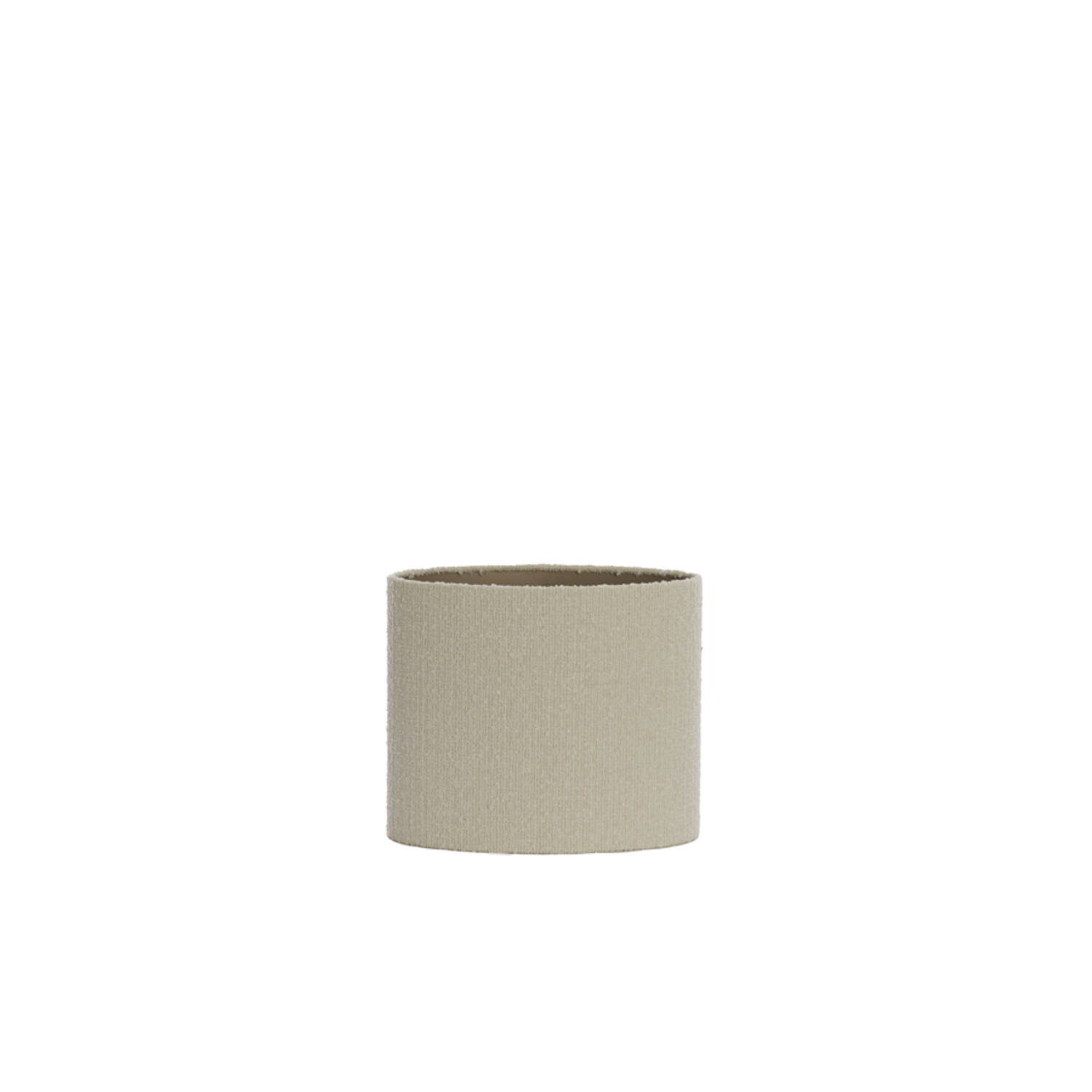 Pantalla de lámpara cilíndrica beige para ambiente Light & Living Bolero - H. 25 cm