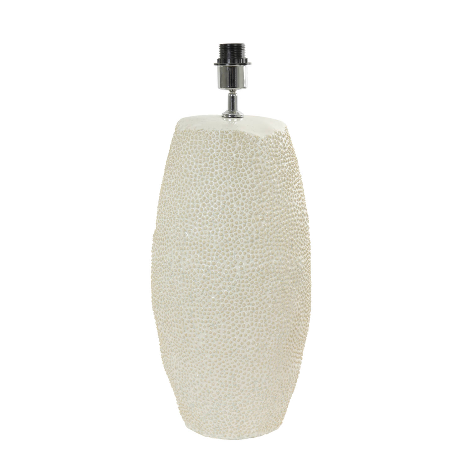 Mesa de futbol con textura blanca Light & Living Kyara - H. 59 cm