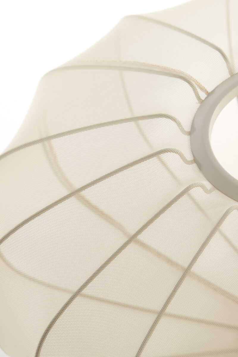 Lámpara de techo redonda de algodón beige Light & Living Plumalia – An. 50 cm - Imagen 7