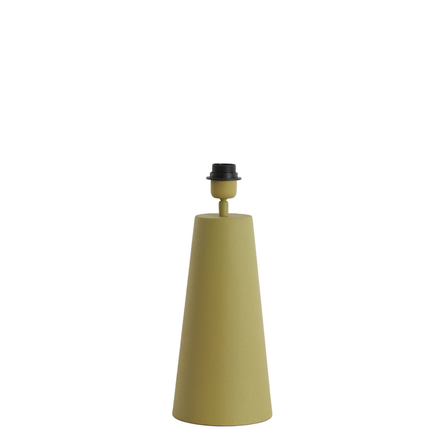 Base de lámpara verde oliva en forma de cono Light & Living Yelos - H. 35 cm