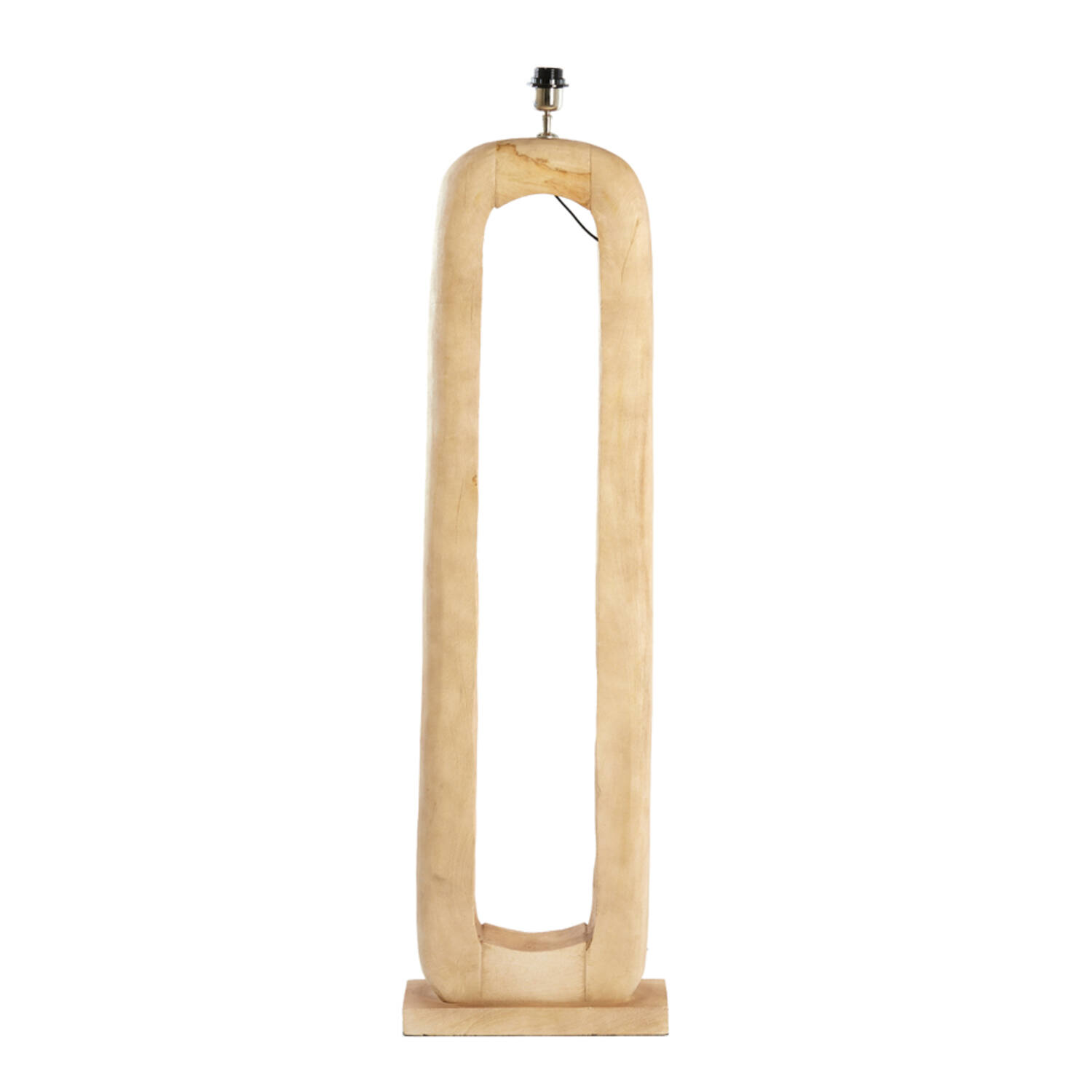 Base de lámpara de madera ovalada en color natural Light & Living Kelafo - H. 125 cm