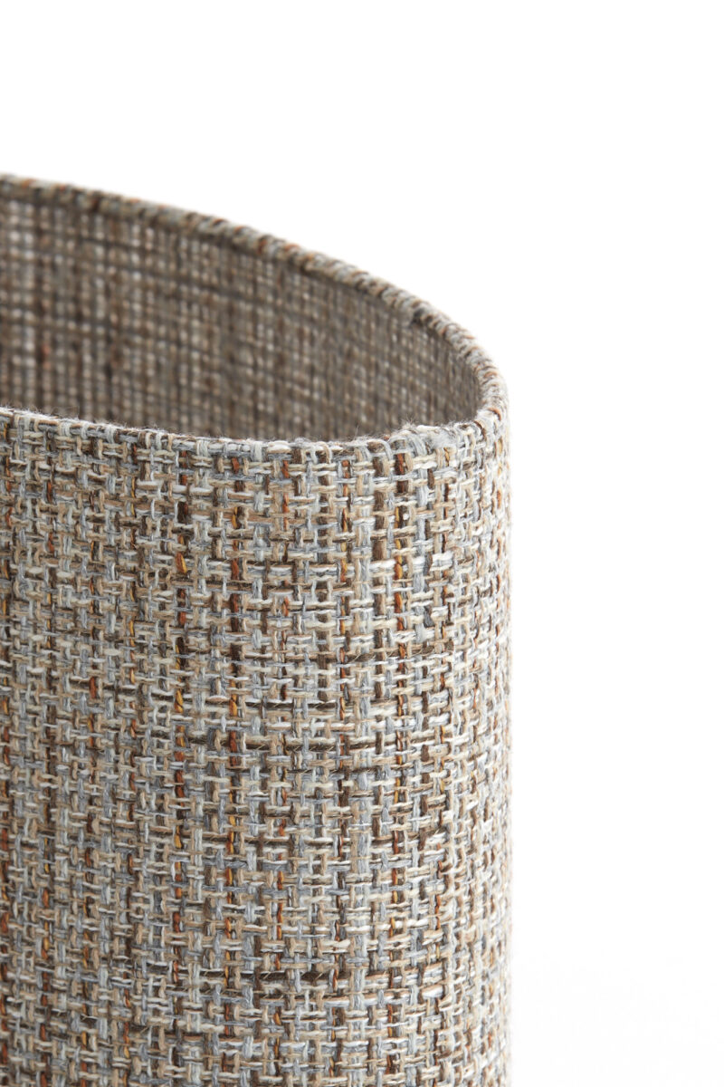 Pantalla de lámpara de estructura beige de tela Light & Living Okavi - H. 25 cm - Imagen 5