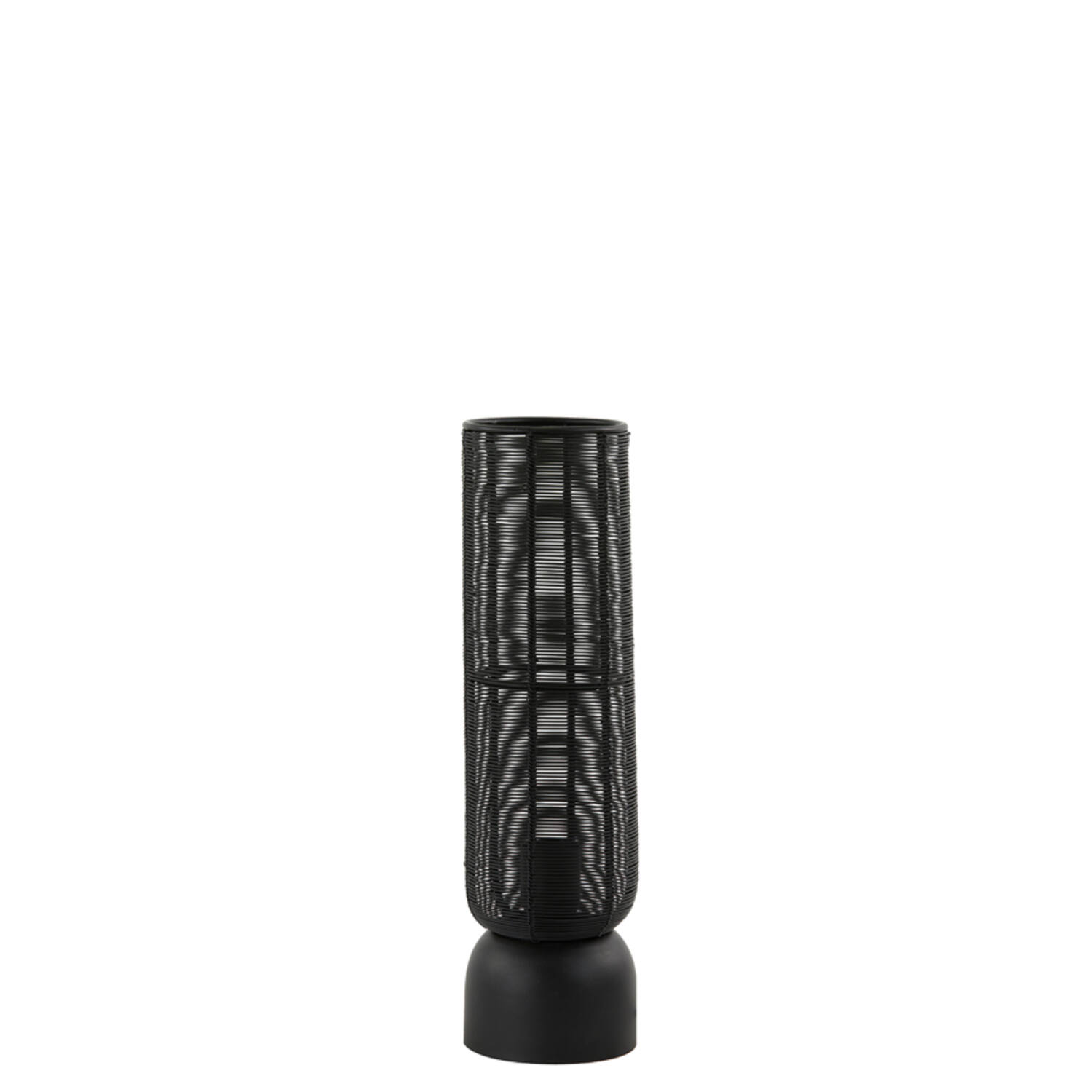Lámpara de alambre cilíndrica negra Light & Living Lezuza – H. 39,5 cm