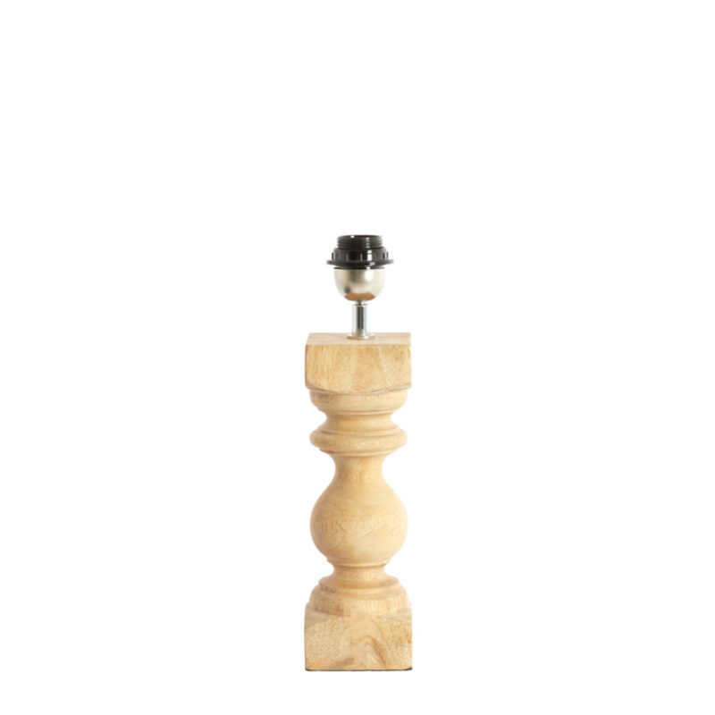 Base de lámpara decorativa de madera Light & Living Cumani - H. 36 cm