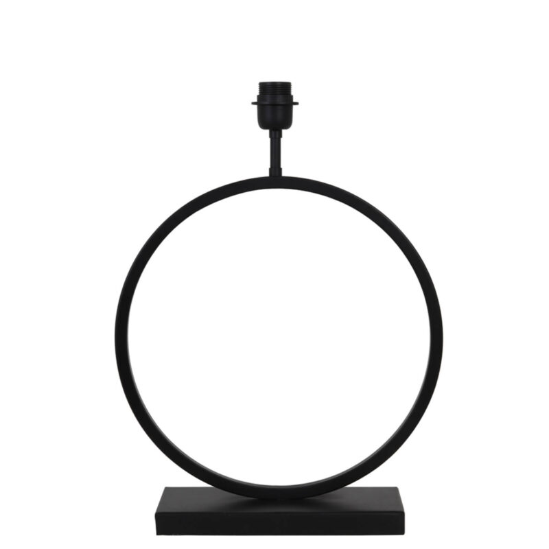 Base de lámpara negra circular Light & Living Liva - H. 53 cm