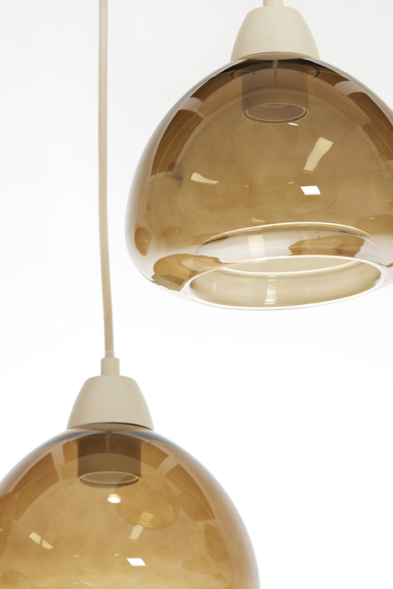Lámpara dorada con cúpulas de vidrio Light & Living Bisho – An. 120 cm - Imagen 6